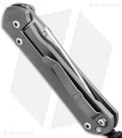 Chris Reeve Small Sebenza 21 Knife CGG "Think Twice Code" (2.94" Stonewash) -Knives Store Chris Reeve Small Sebenza 21 CGG Think Twice Code SW BHQ 67737 jr side