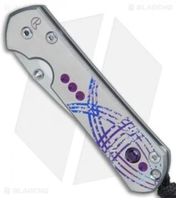 Chris Reeve Small Sebenza 21 Graphic Amethyst Unique (2.9" Satin) 9/21/17 -Knives Store Chris Reeve Small Sebenza 21 Graphic Amethyst Unique Satin BHQ 76604 er spine