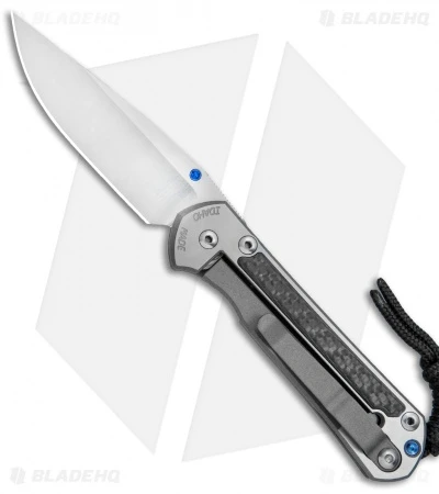 Chris Reeve Left-Hand Small Sebenza 21 Knife W/ CF Inlays (2.94" Satin) 4 Chris Reeve Left-Hand Small Sebenza 21 Knife W/ CF Inlays (2.94" Satin) - Image 2