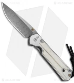 Chris Reeve Small Sebenza 21 Knife W/ Mammoth Inlays (2.94" Ladder Damascus)