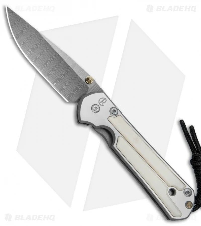 Chris Reeve Small Sebenza 21 Knife W/ Mammoth Inlays (2.94" Ladder Damascus) 3 Chris Reeve Small Sebenza 21 Knife W/ Mammoth Inlays (2.94" Ladder Damascus)