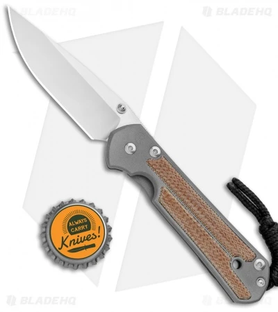 Chris Reeve Small Sebenza 21 Knife W/ Natural Micarta Inlays (2.94" Satin) 6 Chris Reeve Small Sebenza 21 Knife W/ Natural Micarta Inlays (2.94" Satin) - Image 4