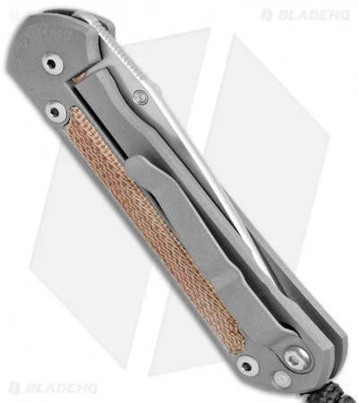 Chris Reeve Small Sebenza 21 Knife W/ Natural Micarta Inlays (2.94" Satin) 5 Chris Reeve Small Sebenza 21 Knife W/ Natural Micarta Inlays (2.94" Satin) - Image 3