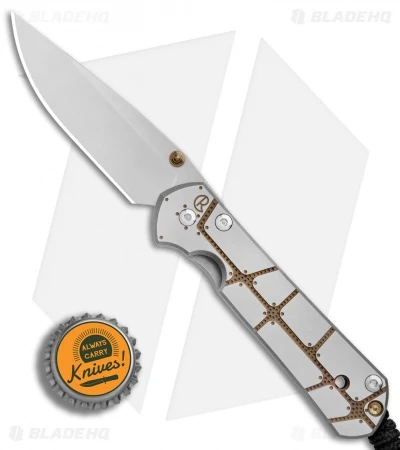 Chris Reeve Small Sebenza 21 Folding Knife Plated CGG (2.94" Stonewash) 6 Chris Reeve Small Sebenza 21 Folding Knife Plated CGG (2.94" Stonewash) - Image 4