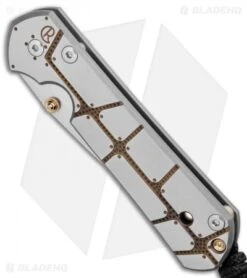 Chris Reeve Small Sebenza 21 Folding Knife Plated CGG (2.94" Stonewash) 8 Chris Reeve Small Sebenza 21 Folding Knife Plated CGG (2.94" Stonewash) -Knives Store Chris Reeve Small Sebenza 21 Plated CGG SW BHQ 80800 er spine