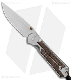Chris Reeve Small Sebenza 21 Folding Knife W/ Striped Platan (2.94" Satin)