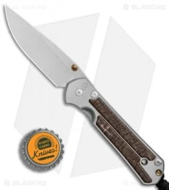 Chris Reeve Small Sebenza 21 Folding Knife W/ Striped Platan (2.94" Satin) -Knives Store Chris Reeve Small Sebenza 21 Striped Platan Satin BHQ 80789 er bottlecap