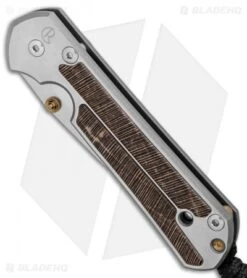 Chris Reeve Small Sebenza 21 Folding Knife W/ Striped Platan (2.94" Satin) -Knives Store Chris Reeve Small Sebenza 21 Striped Platan Satin BHQ 80789 er spine