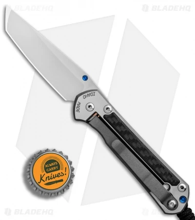 Chris Reeve Left-Hand Small Sebenza 21 Tanto Knife CF Inlays (2.94" Stonewash) 7 Chris Reeve Left-Hand Small Sebenza 21 Tanto Knife CF Inlays (2.94" Stonewash) - Image 5