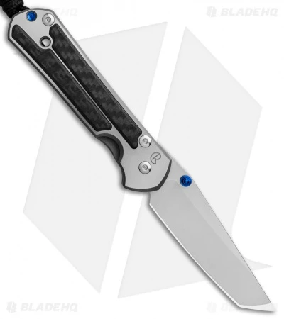 Chris Reeve Left-Hand Small Sebenza 21 Tanto Knife CF Inlays (2.94" Stonewash) 3 Chris Reeve Left-Hand Small Sebenza 21 Tanto Knife CF Inlays (2.94" Stonewash)