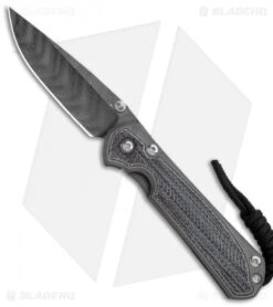 Chris Reeve Small Sebenza 31 Knife Black Micarta (2.94" Boomerang Damascus)