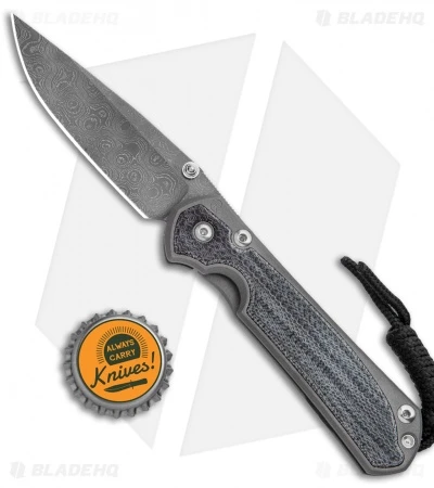 Chris Reeve Small Sebenza 31 Knife Black Micarta (2.94" Raindrop Damascus) 6 Chris Reeve Small Sebenza 31 Knife Black Micarta (2.94" Raindrop Damascus) - Image 4