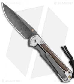 Chris Reeve Left Hand Small Sebenza 31 Knife Bog Oak (2.94" Boomerang Damascus) -Knives Store Chris Reeve Small Sebenza 31 Bog Oak Boomerang Damascus Left BHQ 117970 jr left