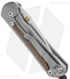 Chris Reeve Small Sebenza 31 Knife Bog Oak Double Lug Knife (2.94" SW) -Knives Store Chris Reeve Small Sebenza 31 Bog Oak Double Lug SW BHQ 98990 jr side