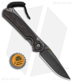 Chris Reeve Left Hand Small Sebenza 31 Bog Oak (3" Ladder Damascus) -Knives Store Chris Reeve Small Sebenza 31 Bog Oak Ladder Damascus Left Hand BHQ 98992 td size