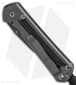 Chris Reeve Left Hand Small Sebenza 31 Bog Oak (3" Ladder Damascus) -Knives Store Chris Reeve Small Sebenza 31 Bog Oak Ladder Damascus Left Hand BHQ 98992 td spine