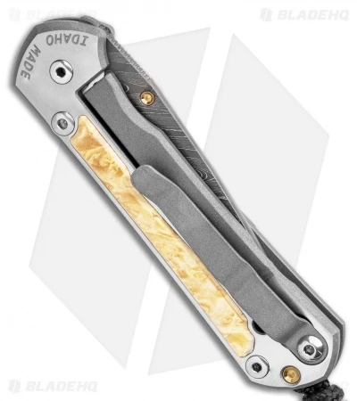 Chris Reeve Small Sebenza 31 Box Elder Boomerang Damascus (3" Damascus) 5 Chris Reeve Small Sebenza 31 Box Elder Boomerang Damascus (3" Damascus) - Image 3