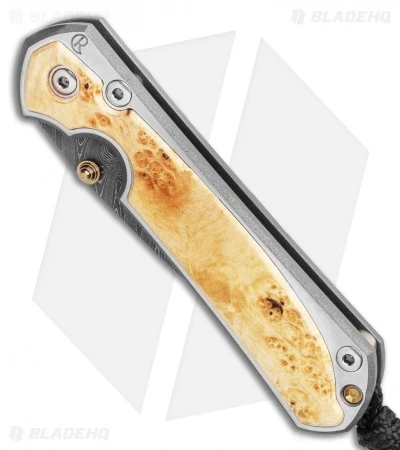 Chris Reeve Small Sebenza 31 Box Elder Boomerang Damascus (3" Damascus) 4 Chris Reeve Small Sebenza 31 Box Elder Boomerang Damascus (3" Damascus) - Image 2