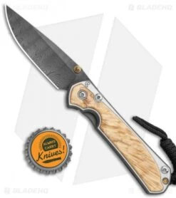 Chris Reeve Small Sebenza 31 Frame Lock Knife Box Elder (2.94" Ladder Damascus) -Knives Store Chris Reeve Small Sebenza 31 Box Elder Ladder Damascus BHQ 98998 jr bottlecap