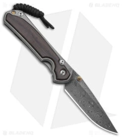 Chris Reeve Small Sebenza 31 Left Hand Knife Bog Oak (2.94" Raindrop Dama)