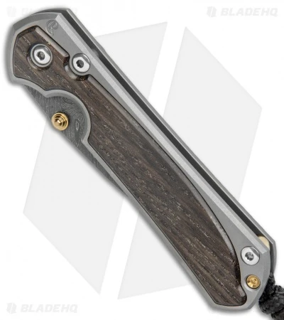 Chris Reeve Small Sebenza 31 Knife Bog Oak Knife Double Lug (2.94" Damascus) 4 Chris Reeve Small Sebenza 31 Knife Bog Oak Knife Double Lug (2.94" Damascus) - Image 2