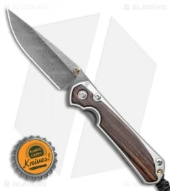 Chris Reeve Small Sebenza 31 Knife Ebony (2.94" Raindrop Damascus) -Knives Store Chris Reeve Small Sebenza 31 Macassar Ebony Raindrop Damascus BHQ 99008 LS Bottlecap