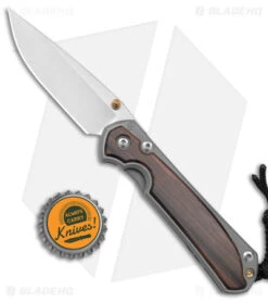 Chris Reeve Small Sebenza 31 Frame Lock Knife Macassar Ebony (2.94" SW) -Knives Store Chris Reeve Small Sebenza 31 Macassar Ebony SW BHQ 180408 jr bottlecap