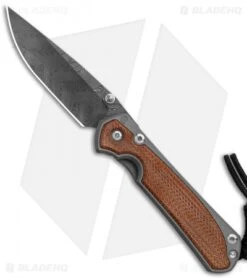 Chris Reeve Small Sebenza 31 Knife Natural Micarta (2.94" Boomerang Damascus)