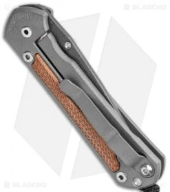 Chris Reeve Small Sebenza 31 Knife Natural Micarta (2.94" Boomerang Damascus) 8 Chris Reeve Small Sebenza 31 Knife Natural Micarta (2.94" Boomerang Damascus) -Knives Store Chris Reeve Small Sebenza 31 Natural Micarta Boomerang Damascus BHQ 118517 jr side