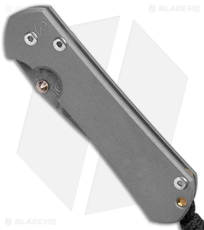 Chris Reeve Small Sebenza 31 Knife Titanium Double Gold Lug (2.94" RD Damascus) 4 Chris Reeve Small Sebenza 31 Knife Titanium Double Gold Lug (2.94" RD Damascus) - Image 2