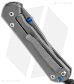 Chris Reeve Small Sebenza 31 Knife Titanium Double Lug (2.94" Raindrop Damascus) -Knives Store Chris Reeve Small Sebenza 31 Ti Double Thumb Lug Raindrop Damascus BHQ 99031 jr side