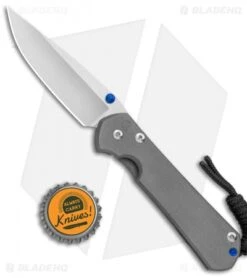 Chris Reeve Small Sebenza 31 Knife Ti/Double Thumb Lug (2.94" Stonewash) -Knives Store Chris Reeve Small Sebenza 31 Ti Double Thumb Lug SW BHQ 98974 jr bottlecap 2