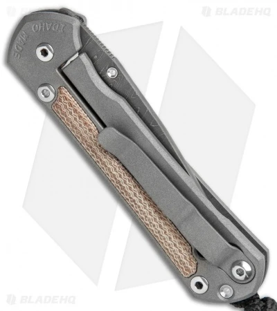 Chris Reeve Small Sebenza 31 Knife Natural Micarta (2.94" Ladder Damascus) 5 Chris Reeve Small Sebenza 31 Knife Natural Micarta (2.94" Ladder Damascus) - Image 3