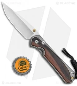 Chris Reeve Small Sebenza 31 Knife Macassar Ebony Double Lug (2.94" SW) -Knives Store Chris Reeve Small Sebenza 31 Ti Macassar Ebony Double Thumb Lug SW BHQ 99004 jr bottlecap