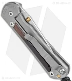 Chris Reeve Small Sebenza 31 Knife Macassar Ebony Double Lug (2.94" SW) -Knives Store Chris Reeve Small Sebenza 31 Ti Macassar Ebony Double Thumb Lug SW BHQ 99004 jr side