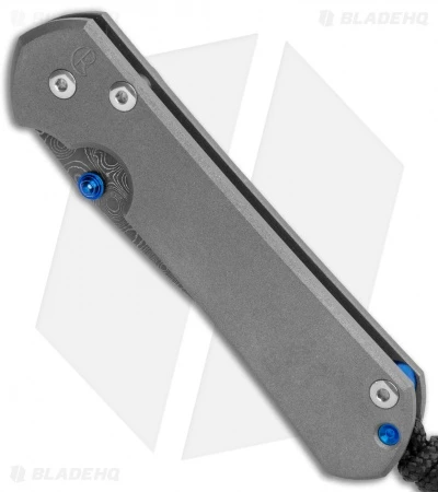 Chris Reeve Small Sebenza 31 Knife Titanium (2.94" Raindrop Damascus) 4 Chris Reeve Small Sebenza 31 Knife Titanium (2.94" Raindrop Damascus) - Image 2