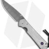 Chris Reeve Small Sebenza 31 Frame Lock Knife Gray Titanium (3" Ladder Damascus) -Knives Store Chris Reeve Small Sebenza 31 Unique Graphic Amethyst B Damascus BHQ 113454 jr