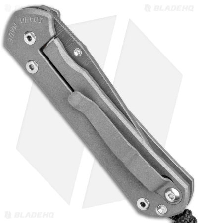 Chris Reeve Small Sebenza 31 Frame Lock Knife Gray Titanium (3" Ladder Damascus) 5 Chris Reeve Small Sebenza 31 Frame Lock Knife Gray Titanium (3" Ladder Damascus) - Image 3