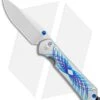 Chris Reeve Small Sebenza 31 Unique Graphic Blue Swirl (C) (3" Satin) 2019 IWA -Knives Store Chris Reeve Small Sebenza 31 Unique Graphic Blue Swirl BHQ 113448 jr