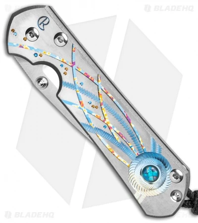 Chris Reeve Small Sebenza 31 Knife Unique Graphic Triple Mosaic Opal (3" Satin) 4 Chris Reeve Small Sebenza 31 Knife Unique Graphic Triple Mosaic Opal (3" Satin) - Image 2