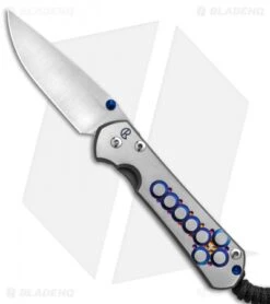 Chris Reeve Small Sebenza 31 Knife Unique Graphic Purple Cross (3" Satin)