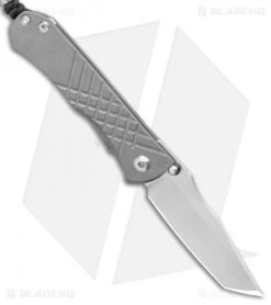 Chris Reeve Umnumzaan Left Hand Frame Lock Ti (3.675" Plain) LH Blade Show Bead