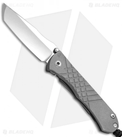 Chris Reeve Umnumzaan Tanto Frame Lock Knife Titanium (3.7" Stonewash) 3 Chris Reeve Umnumzaan Tanto Frame Lock Knife Titanium (3.7" Stonewash)