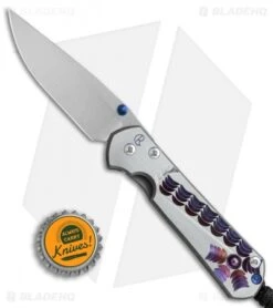 Chris Reeve Small Sebenza 21 Graphic Amethyst Cabochon (2.9" Satin) 3/28/17 -Knives Store Chris Reeve small Sebenza 21 graphic Amethyst Cabochon satin BHQ 68492 er size