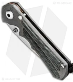 Chris Reeve Knives Small Inkosi Frame Lock Knife Black Micarta (2.75" SW) CRK -Knives Store Chris Reeves Small Inkosi Black SW BHQ 49894 jr spine