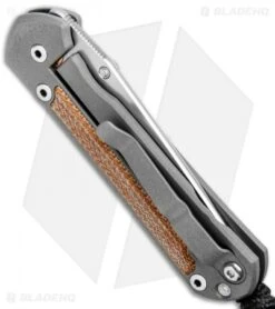 Chris Reeve Small Sebenza 21 Tanto Knife W/ Natural Micarta Inlays (2.94" SW) 9 Chris Reeve Small Sebenza 21 Tanto Knife W/ Natural Micarta Inlays (2.94" SW) -Knives Store Christ Reeve Small Sebenza 21 Tanto Natural Micarta Inlays SW BHQ 94284 jr side