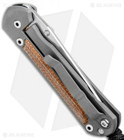 Chris Reeve Small Sebenza 21 Tanto Knife W/ Natural Micarta Inlays (2.94" SW) 5 Chris Reeve Small Sebenza 21 Tanto Knife W/ Natural Micarta Inlays (2.94" SW) - Image 3