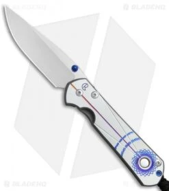 Large Sebenza 21 Unique Mother Of Pearl Inlay Cobochon (3.625" Satin)