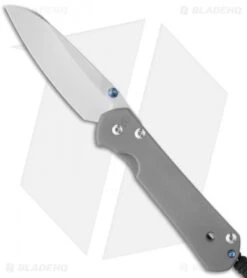 Chris Reeve Large Sebenza 21 Insingo Knife W/ Double Lug (3.625" Stonewash)