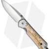 Chris Reeve Small Sebenza 21 Knife W/ Box Elder Burl Inlays (2.94" Polish) -Knives Store chris reeve knives sm sebenza 21 wood box elder inlay